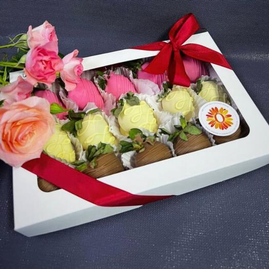 Клубника в шоколаде 15 шт "Алматы" от цветочного магазина Оранж