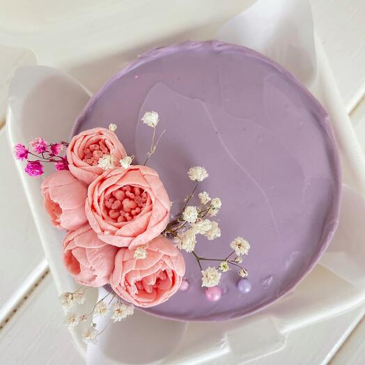 Бенто торт с цветами на 8 марта