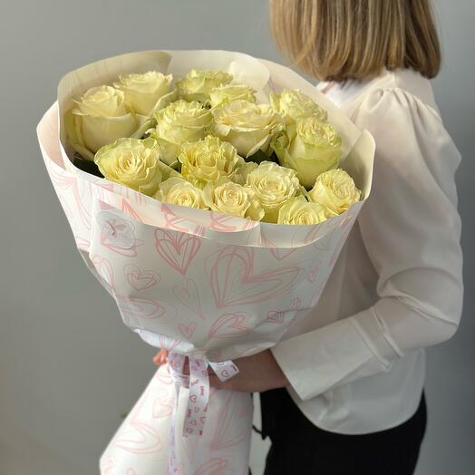 Монобукет из 15 роз Мондиаль