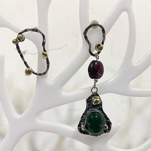 Серьги серебряные