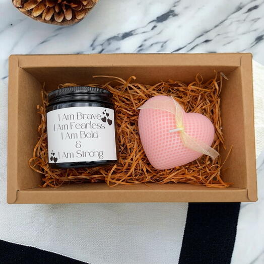 Mother s Day Gift Box with Customized Candle