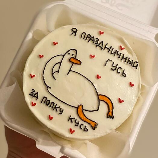Бенто торт гусь