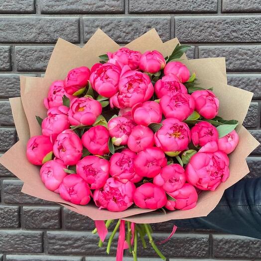 31 коралловый пион в крафте