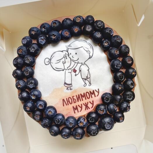 1 kg cake with berries