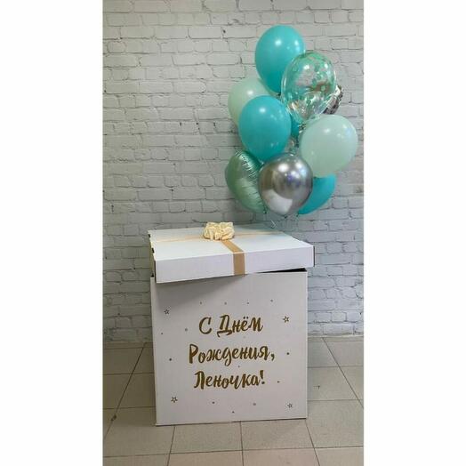 Коробка с воздушными шарами 15 (10 шаров)
