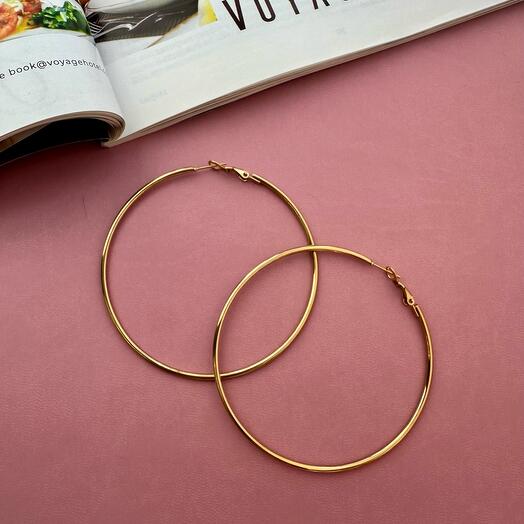 Серьги кольца из стали