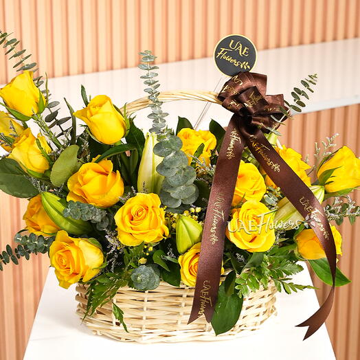 Golden Glow Basket