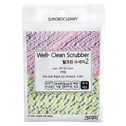 Sung bo Cleamy Скрабберы набор Well-Clean Scrubber - 2 шт