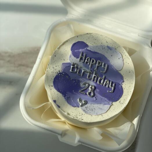 Бенто-торт Happy Birthday на день варенья, девушке, подруге, жене, сестре, дочке, племяннице