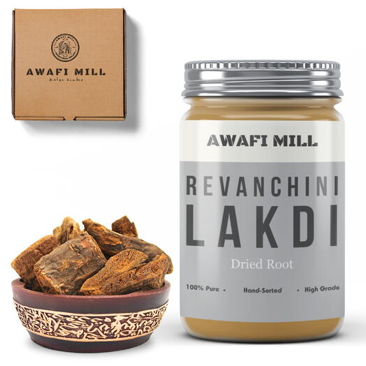 AWAFI MILL Revanchini Lakdi | Rheum Emodi - Bottle of 100 Gram