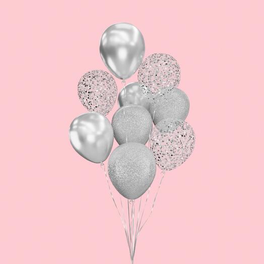 Helium balloons "9 pieces "