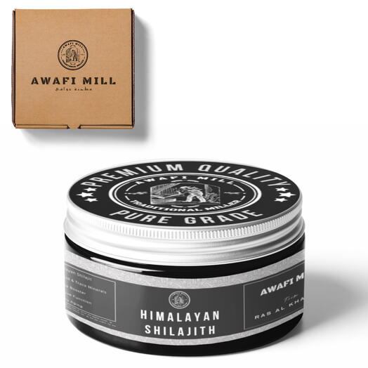 AWAFI MILL Himalayan Shilajit Resin | Asphaltum Chunks - Bottle of 100 Gram