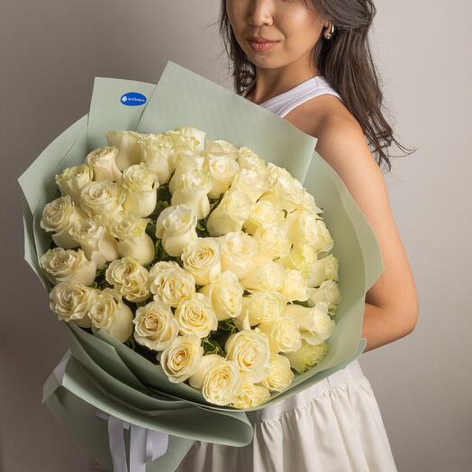 Букет из 51 розы 50 см