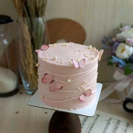 Pink Butterfly cake Birthday cake