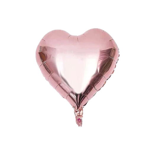 Balloon Rose gold heart 45 cm