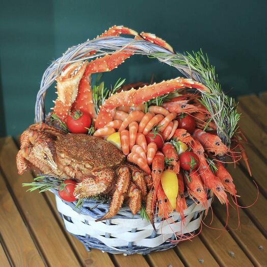 Корзина из морепродуктов КРАКЕН