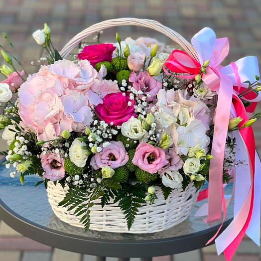 Flowers in basket