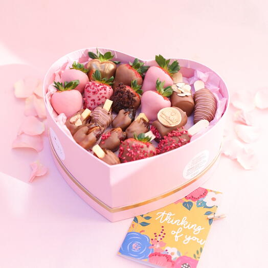 Chocolate-Dipped Fruit Assortment Box