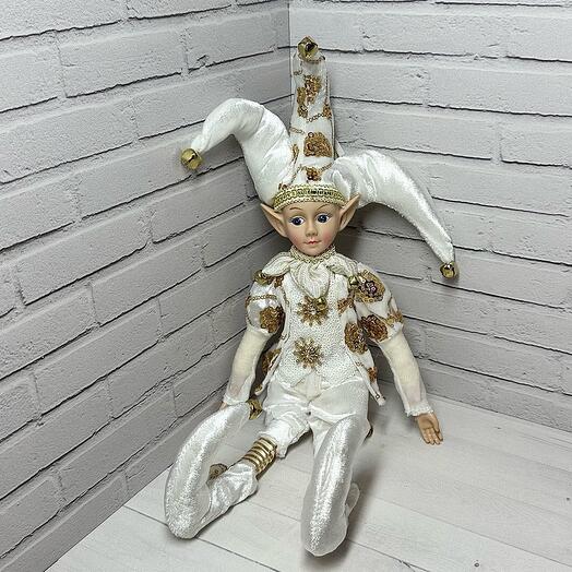 Игрушка новогодняя под елку Эльф 40 см Новый год