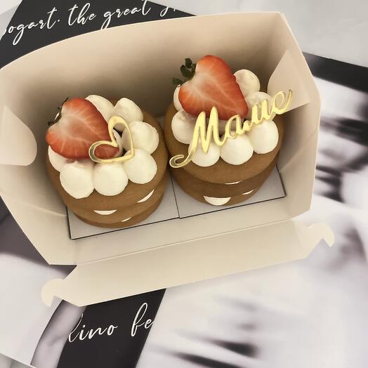 Медовое пирожное «Маме», 2 шт