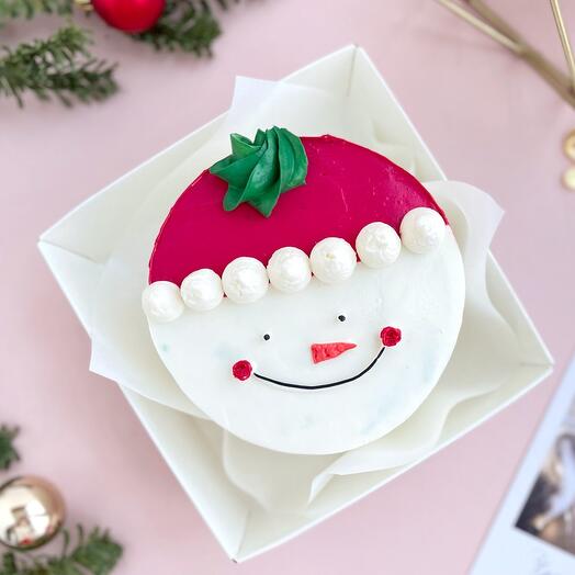 Бенто Новогодний Снеговик с Новым годом, подарок сестре, подруге, другу, детям, коллеге, учителю