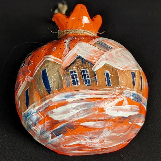 Artistic statuette "Orange city"