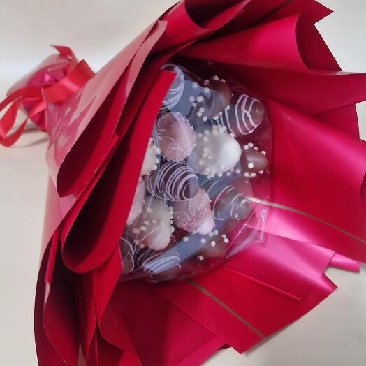 Клубника в шоколаде букет 15 шт