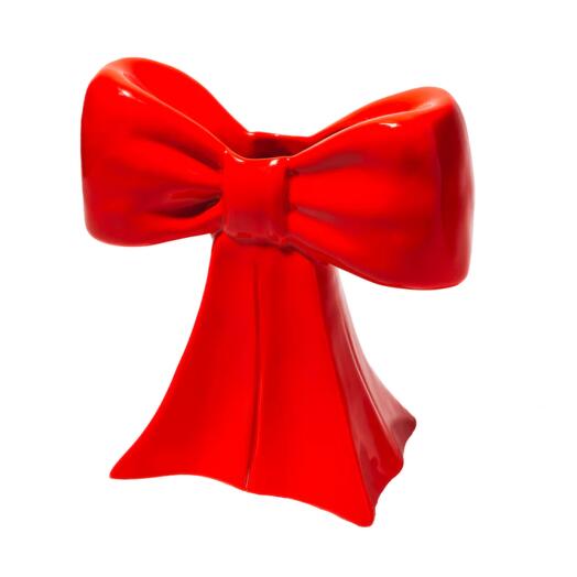 Váza (vaza / váza) Masna piros (crvena), 20 cm, DOIY