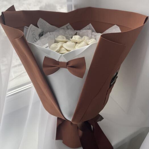 Bouquet of chocolate dumplings