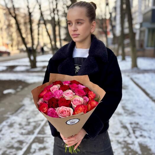 25 Роз (40 см)