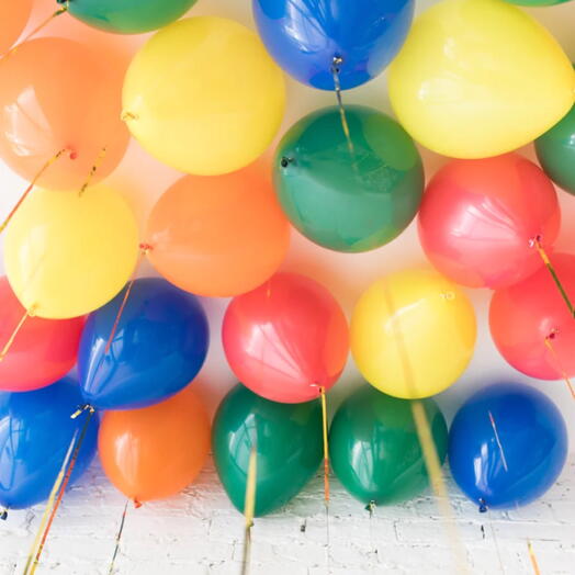 Воздушные шары гелий под потолок 20 шт. Set of helium balloons under the ceiling 20 pcs