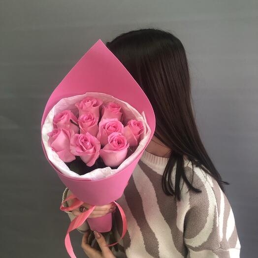 Букет из 9 розовых кений DR0150327