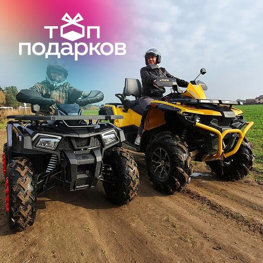 Подарочный сертификат Семейная прогулка на 1 багги и 3 квадроциклах для 4-6 чел. (60 мин.)