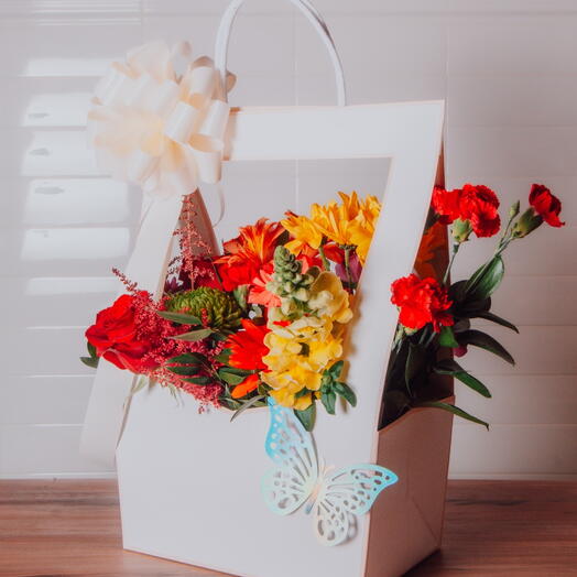 Bolsa boutique de flores