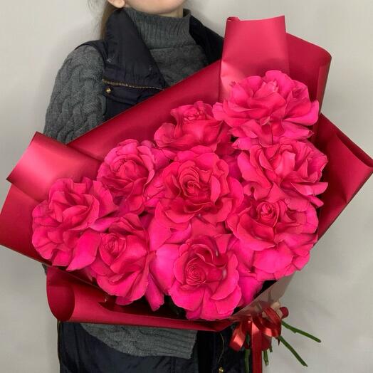 Букет с французскими розами «Готча» ️‍🔥