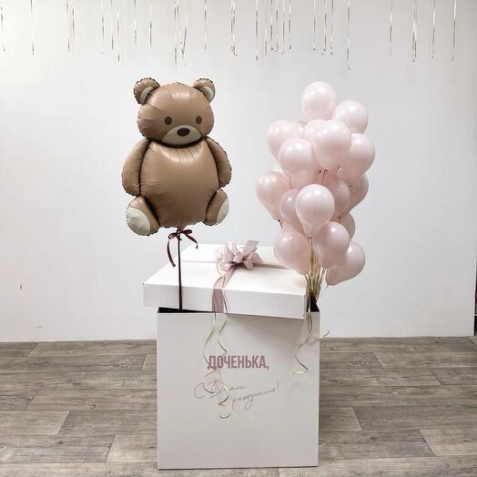 Коробка сюрприз с шарами