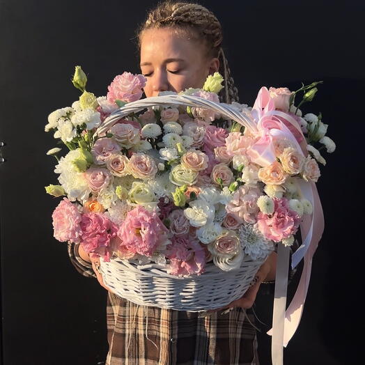 Basket with flowers