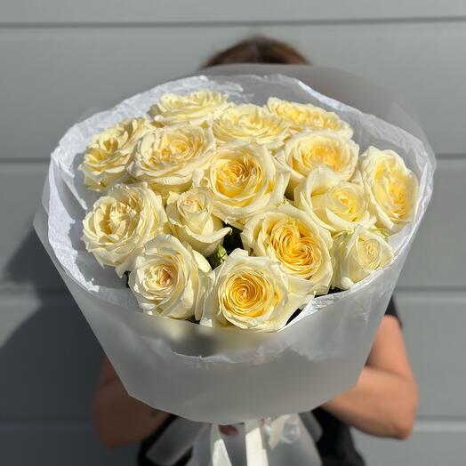 Букет из 15 пионовидных роз