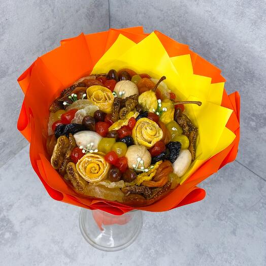Букет из сухофруктов м грушей