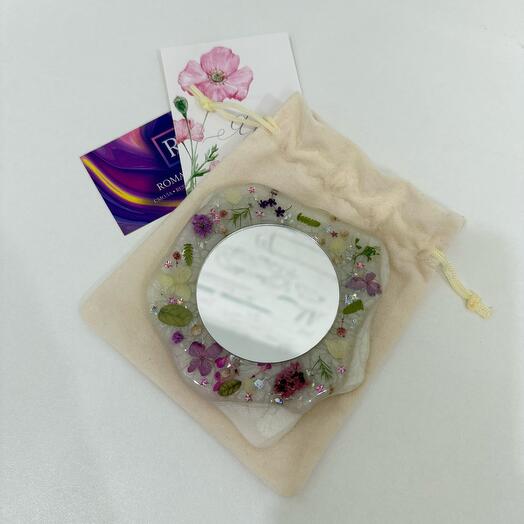 Зеркало карманное 10*10см