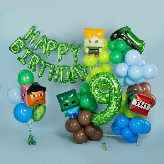 Фотозона Пиксели из воздушных шаров