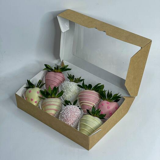 Fresa en chocolate 8pcs
