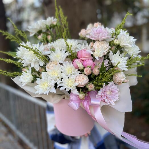 Цветы в коробке 🌹