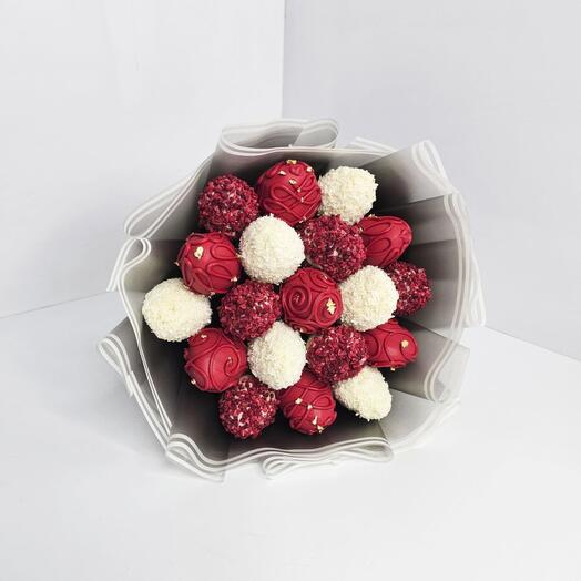 Букет 19 клубник в шоколаде арт. 35012