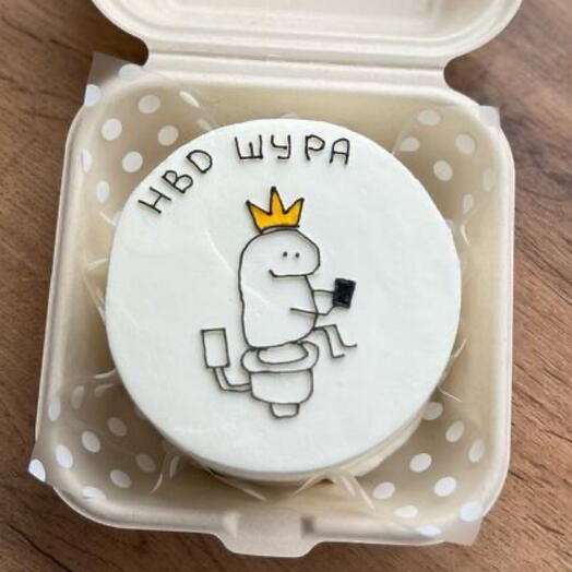 Бенто торт смешной на день рождения