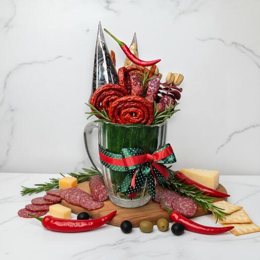 Букет для мужчины в пивной кружке арт. 10215