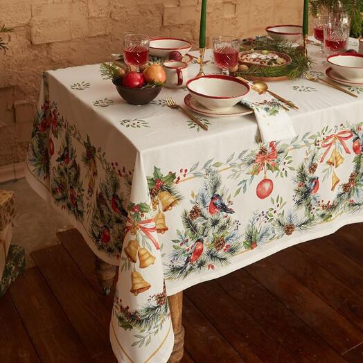 Скатерть на стол Этель Christmas Bells 150x220 см