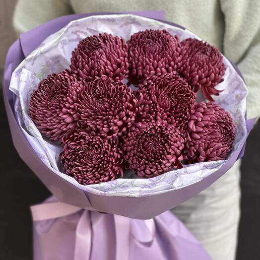 Хризантемы бигуди