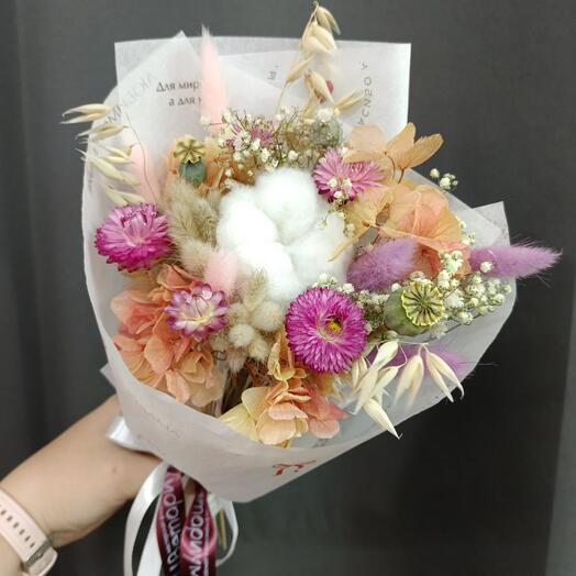 Букетик сухоцветов для мамы