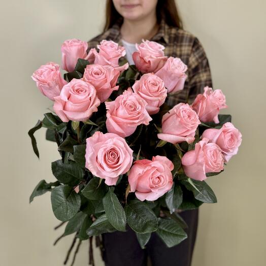 Букет из 15 розовых роз "Би Свит"